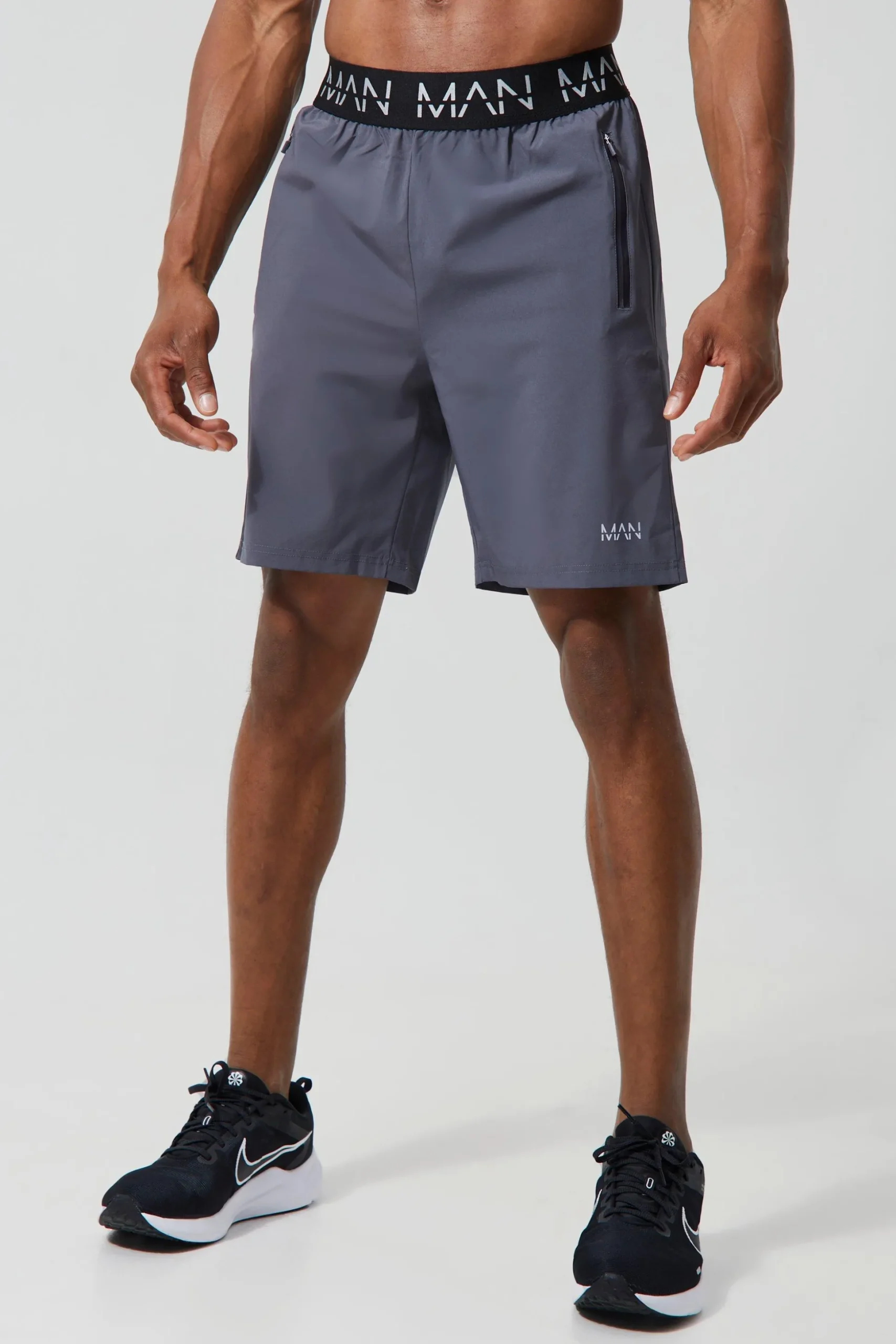 Man Active Gym 7inch Regular Fit 2 Pack Shorts | BoohooMAN UK