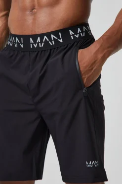 Man Active Gym 7inch Regular Fit 2 Pack Shorts | BoohooMAN UK