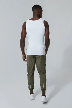 Man Active Gym Muscle Fit Ribbed Vest | BoohooMAN UK