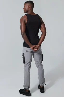Man Active Gym Muscle Fit Ribbed Vest | BoohooMAN UK