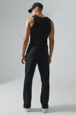 Man Active Gym Muscle Fit 2 Pack Ribbed Vests | BoohooMAN UK