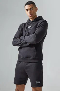 Man Active Gym Training Hoodie & Short Set | BoohooMAN UK