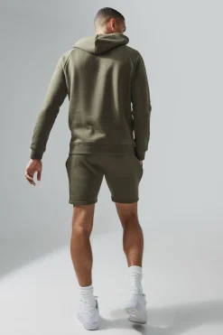 Man Active Gym Training Hoodie & Short Set | BoohooMAN UK