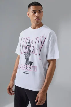 Man Active Legacy Oversized T-shirt | BoohooMAN UK