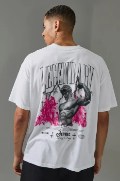 Man Active Legendary Oversized T-shirt | BoohooMAN UK