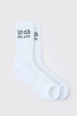 Man Active Lift Club Crew Socks | BoohooMAN UK
