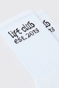 Man Active Lift Club Crew Socks | BoohooMAN UK