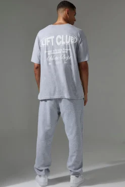 Man Active Lift Club Oversized T-shirt | BoohooMAN UK