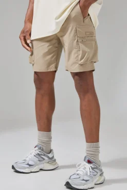 Man Active Lightweight 5inch Slim Cargo Shorts | BoohooMAN UK