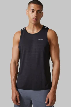 Man Active Lightweight Performance Reg Fit Vest | BoohooMAN UK