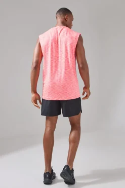 Man Active Lightweight Space Dye Marl Regular Fit Tank | BoohooMAN UK