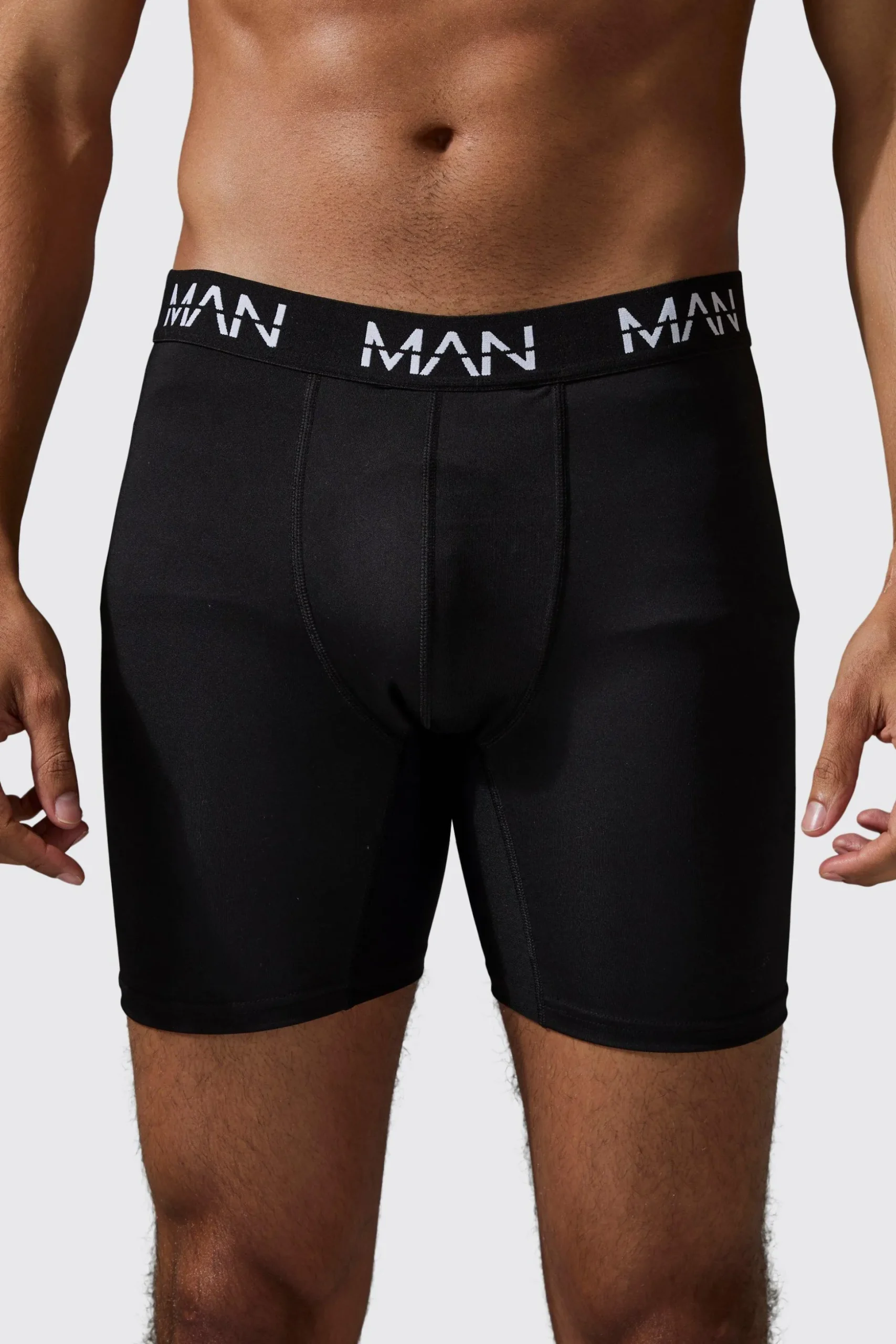 Man Active Long 7inch Performance Boxer 3pack | BoohooMAN UK