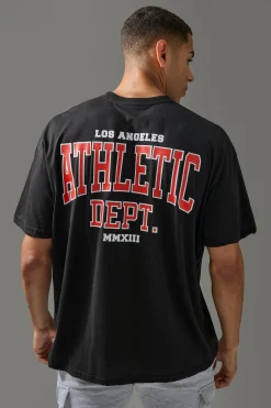 Man Active Los Angeles Athletic Dept. Oversized T-shirt | BoohooMAN UK