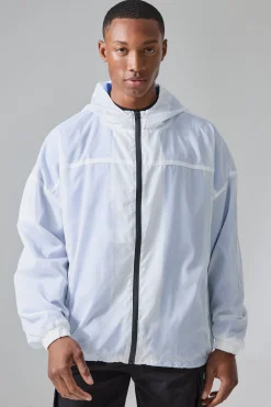 Man Active Mesh Lined Oversized Windbreaker | BoohooMAN UK