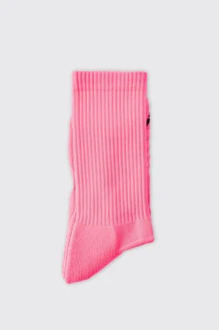 Man Active Neon Running Crew Socks | BoohooMAN UK
