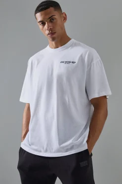 Man Active One More Rep Oversized T-shirt | BoohooMAN UK