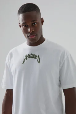Man Active Oversized Athletics T-shirt | BoohooMAN UK