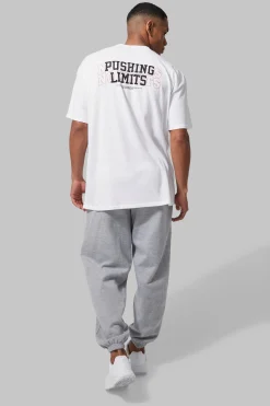 Man Active Oversized Barbell Club Joggers | BoohooMAN UK