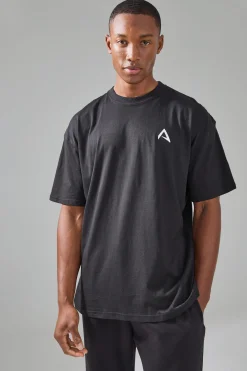 Man Active Oversized Branded T-shirt | BoohooMAN UK
