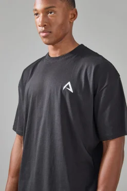 Man Active Oversized Branded T-shirt | BoohooMAN UK