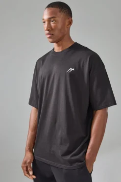 Man Active Oversized Branded T-shirt | BoohooMAN UK