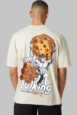 Man Active Oversized Cant Stop Bulking T-shirt | BoohooMAN UK