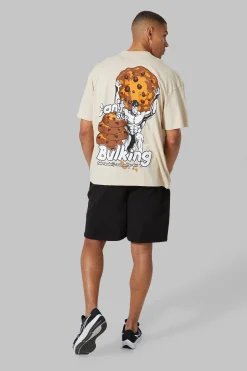 Man Active Oversized Cant Stop Bulking T-shirt | BoohooMAN UK