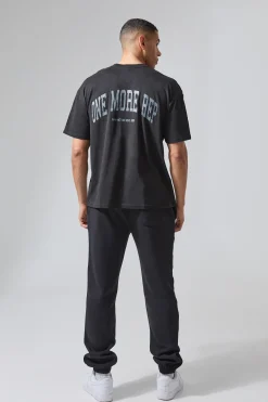Man Active Oversized One More Rep T-shirt | BoohooMAN UK