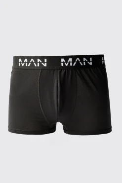 Man Active Performance 3 Pack Boxer Coloured Waistband | BoohooMAN UK