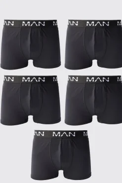 Man Active Performance Boxer 5 Pack | BoohooMAN UK