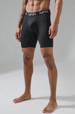 Man Active Performance 7inch Long Boxer | BoohooMAN UK