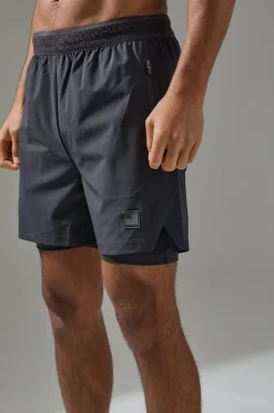 Man Active Performance 5inch 2in1 Shorts | BoohooMAN UK