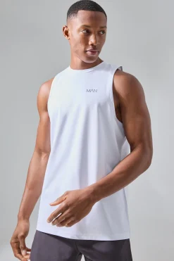 Man Active Performance Reg Fit Tank | BoohooMAN UK