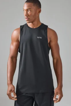 Man Active Performance Regular Fit Tank | BoohooMAN UK