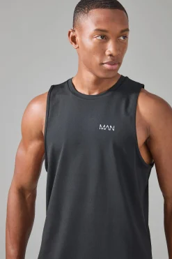 Man Active Performance Regular Fit Tank | BoohooMAN UK
