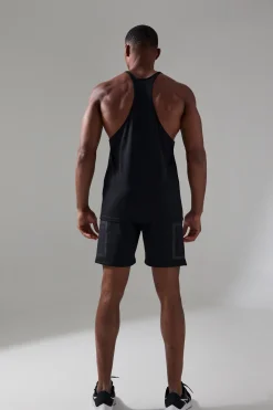 Man Active Performance Reg Fit Stringer Vest | BoohooMAN UK