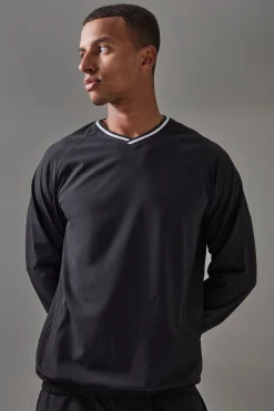 Man Active Pro Sweatshirt And Cuffed Jogger Tracksuit | BoohooMAN UK