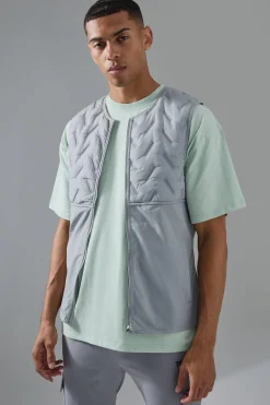 Man Active Quilted Gilet | BoohooMAN UK