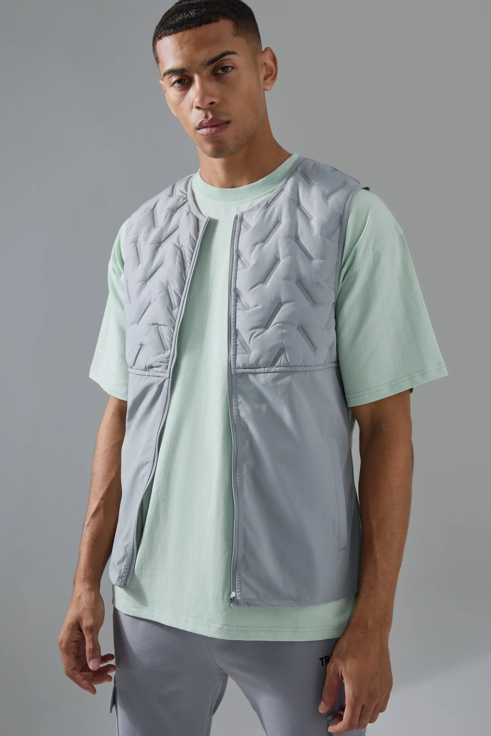 Man Active Quilted Gilet | BoohooMAN UK