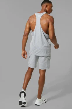 Man Active Regular Fit 5inch Cargo Shorts | BoohooMAN UK