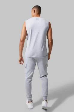 Man Active Regular Fit Tank Top | BoohooMAN UK