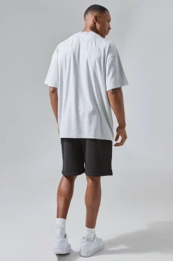 Man Active Rest Day Extended Neck Oversized T-shirt | BoohooMAN UK