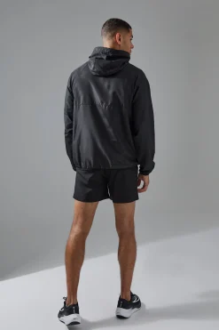 Man Active Ripstop Shower Resist Windbreaker | BoohooMAN UK