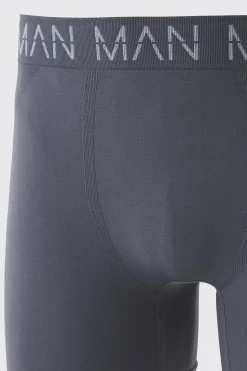 Man Active Seamless 7inch Long Boxer | BoohooMAN UK