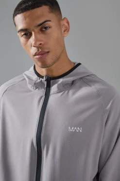 Man Active Stretch Ripstop Short & Windbreaker Tracksuit | BoohooMAN UK
