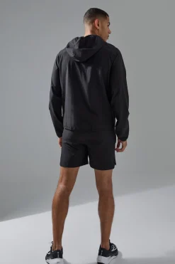 Man Active Stretch Ripstop Short & Windbreaker Tracksuit | BoohooMAN UK