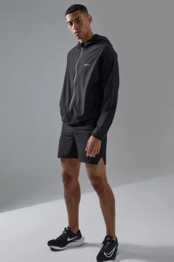 Man Active Stretch Ripstop Short & Windbreaker Tracksuit | BoohooMAN UK