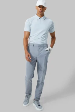 Man Active Stretch Tapered Golf Trousers | BoohooMAN UK