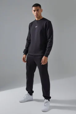 Man Active Sweatshirt & Jogger Tracksuit | BoohooMAN UK