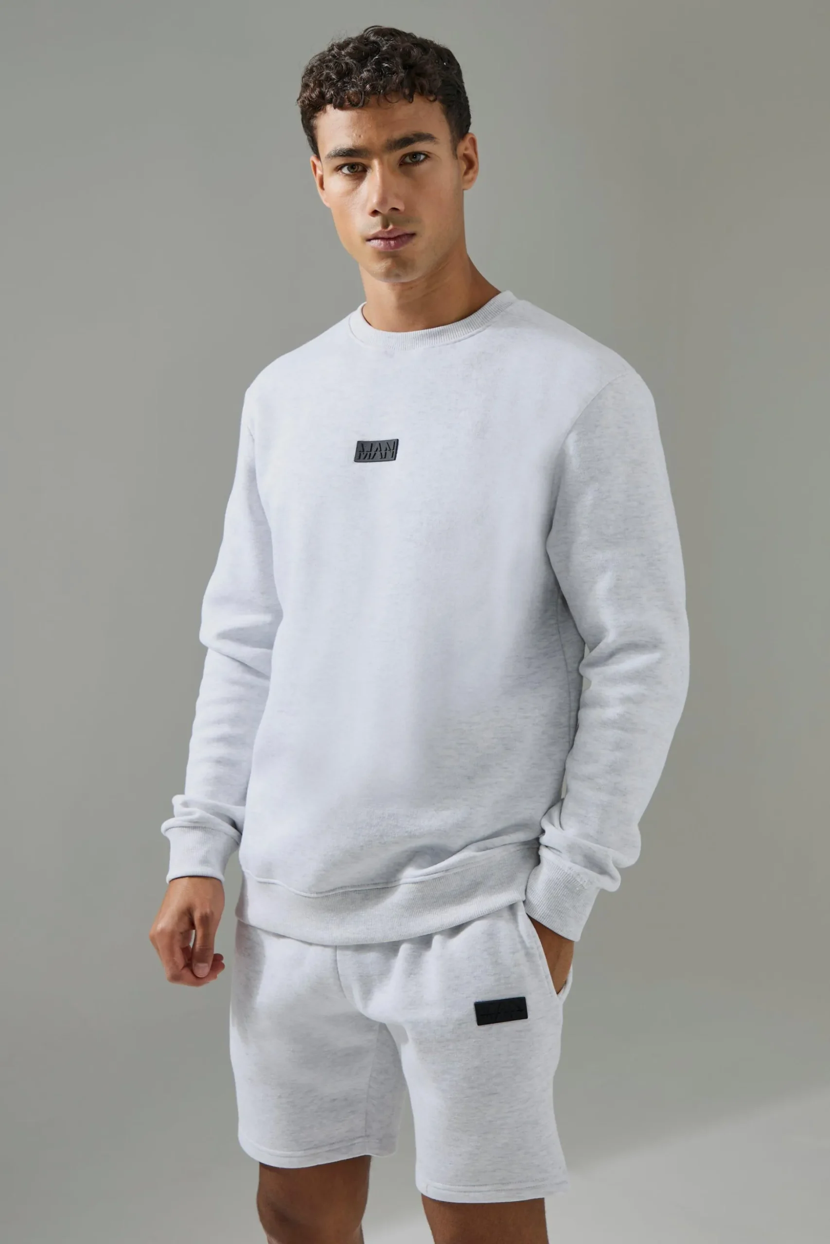 Man Active Sweatshirt & Short Tracksuit | BoohooMAN UK